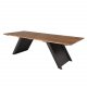 VENTURE DESIGN Doory havebord - brun akacietr og sort stl (250x100)