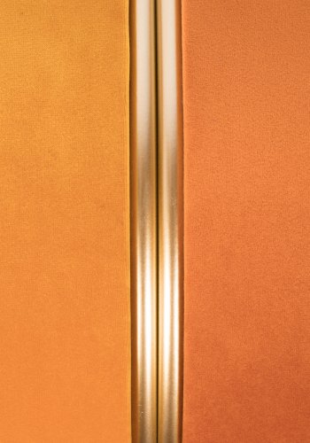 WHITE LABEL LIVING Bubbly puf, rund - solgul polyester (35)