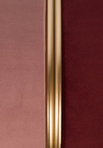 WHITE LABEL LIVING Bubbly puf, rund - lyserd polyester (35)