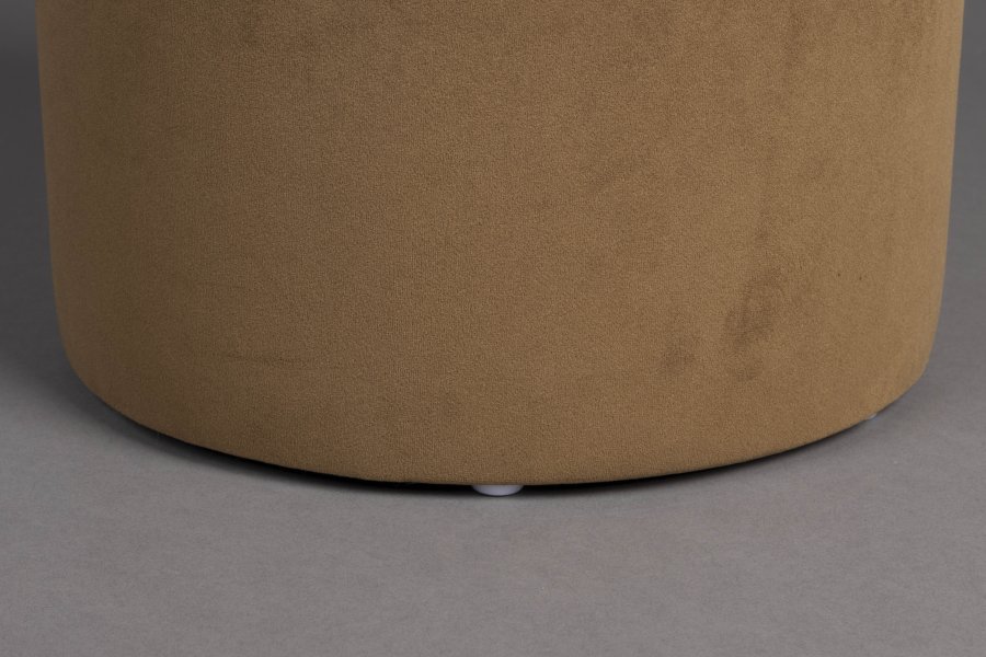 DUTCHBONE Aditi puf, rund - brun polyester (40)