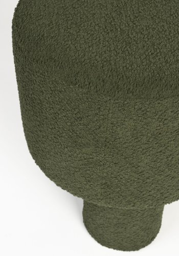 WHITE LABEL LIVING Marcos skammel, rund - grn polyester (40)