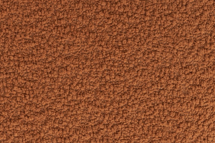 WHITE LABEL LIVING Marcos skammel, rund - rdbrun polyester (40)