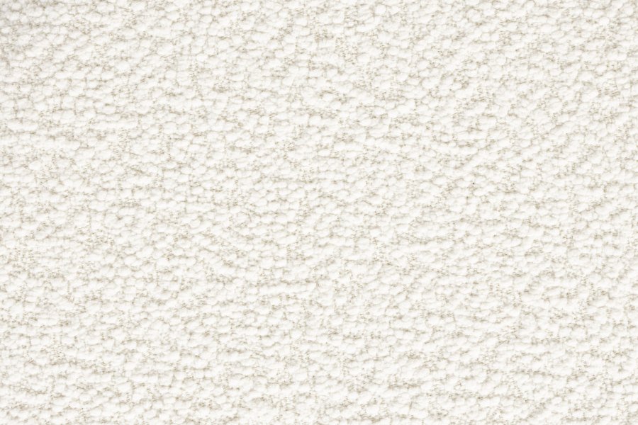 WHITE LABEL LIVING Marcos skammel, rund - hvid polyester (40)