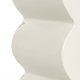 ZUIVER Curves skammel, rektangulr - blank beige aluminium (21x30)