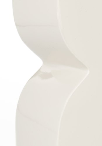 ZUIVER Cones skammel, rektangulr - blank beige aluminium (21x30)