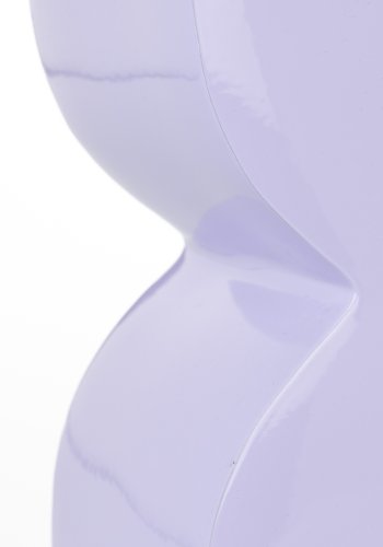 ZUIVER Cones skammel, rektangulr - blank lilla aluminium (21x30)