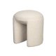WHITE LABEL LIVING Noxx taburet - hvid polyester (42x42)