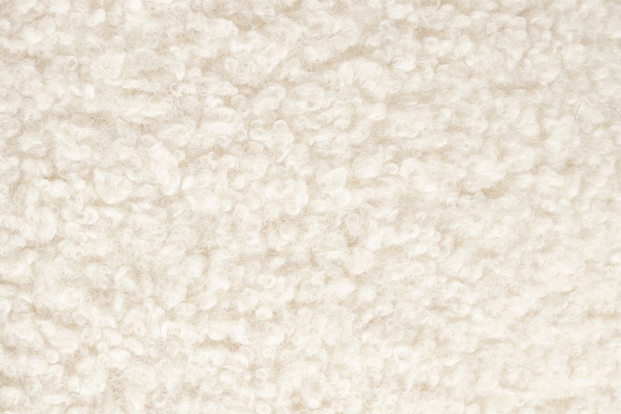 WHITE LABEL LIVING Noxx taburet - hvid polyester (42x42)