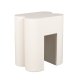 ZUIVER Shape skammel, kvadratisk - beige jern (40x40)