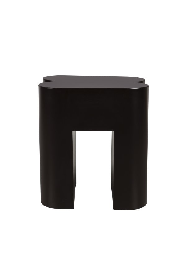 ZUIVER Shape skammel, kvadratisk - mrkebrun jern (40x40)