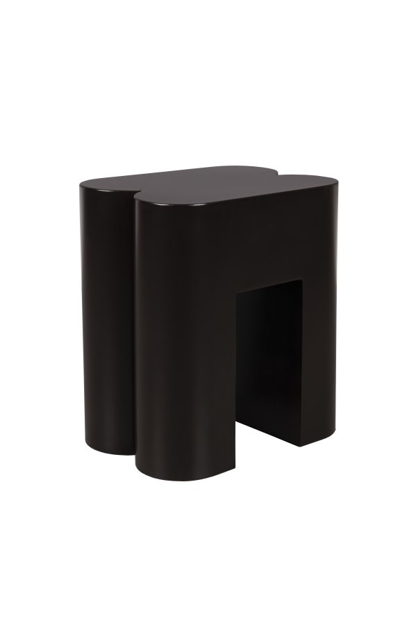 ZUIVER Shape skammel, kvadratisk - mrkebrun jern (40x40)