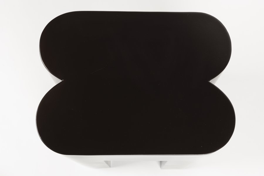 ZUIVER Shape skammel, kvadratisk - mrkebrun jern (40x40)