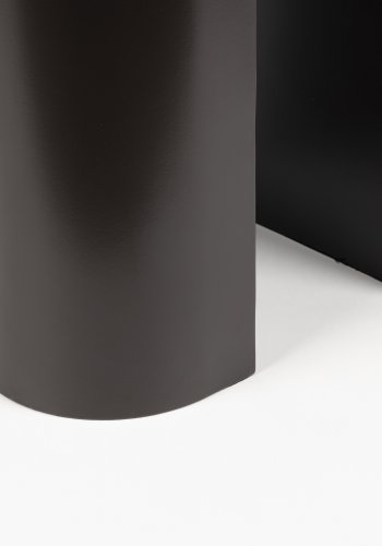 ZUIVER Shape skammel, kvadratisk - mrkebrun jern (40x40)