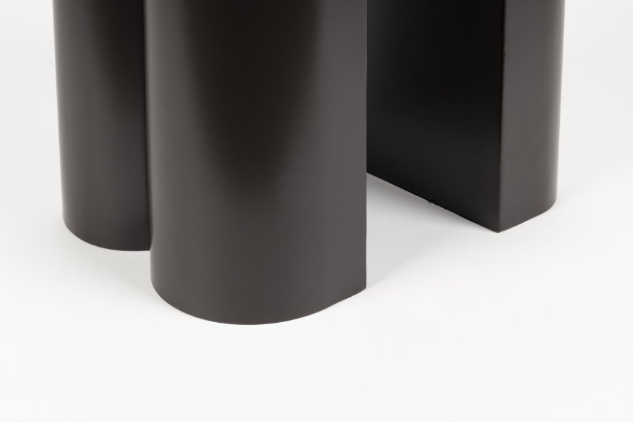 ZUIVER Shape skammel, kvadratisk - mrkebrun jern (40x40)