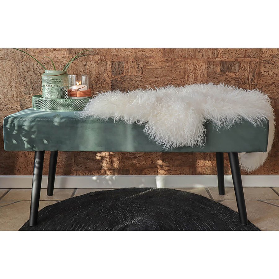 HOUSE NORDIC Skiby bnk - grn velour/sort metal