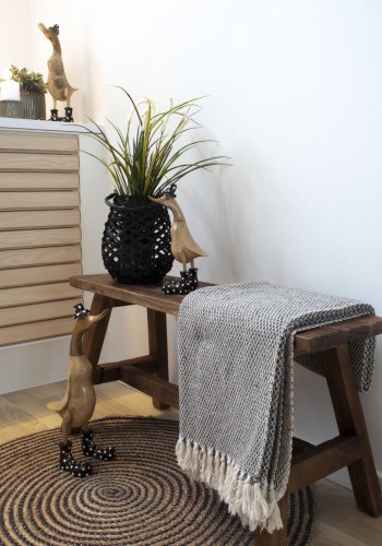 HOUSE NORDIC Barcelona Teak bnk - genbrugs teaktr (90x25)