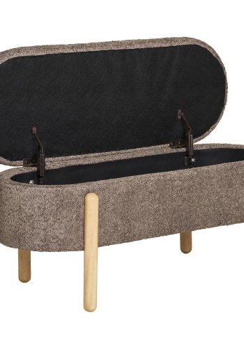 HOUSE NORDIC  Branca Bnk - Bnk med opbevaring, brun/natur, HN1237