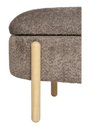 HOUSE NORDIC  Branca Bnk - Bnk med opbevaring, brun/natur, HN1237