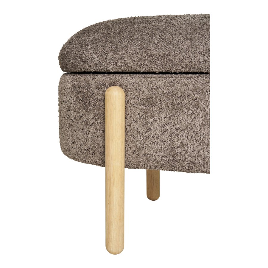 HOUSE NORDIC  Branca Bnk - Bnk med opbevaring, brun/natur, HN1237