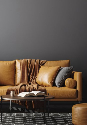 TK Teo LED gulvlampe - valnddefarvet tr og sort metal