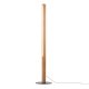 TK Teo LED gulvlampe - valnddefarvet tr og sort metal