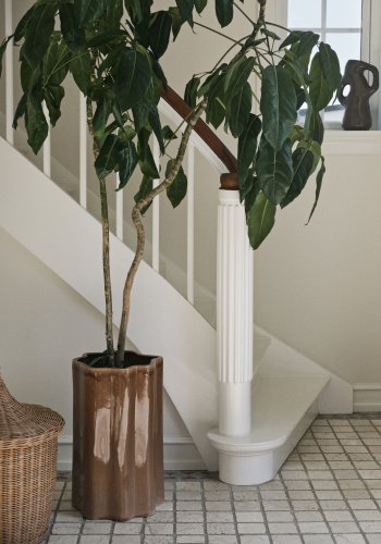 BROSTE COPENHAGEN Sonja krukke - mrkegrn keramik