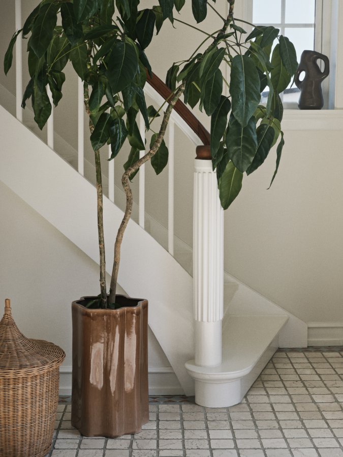 BROSTE COPENHAGEN Sonja krukke - mrkegrn keramik