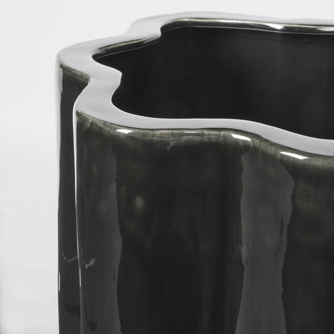 BROSTE COPENHAGEN Sonja krukke - mrkegrn keramik