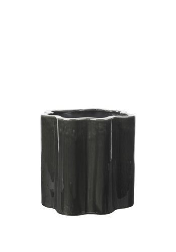 BROSTE COPENHAGEN Sonja krukke - mrkegrn keramik