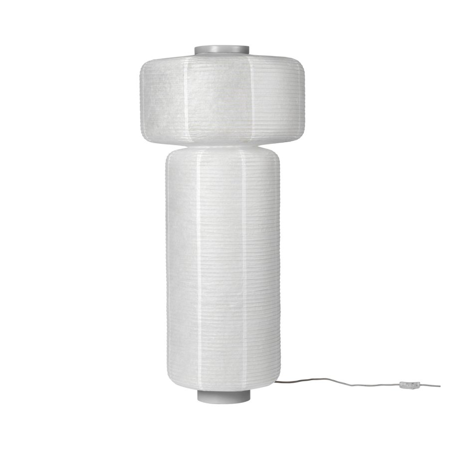 BROSTE COPENHAGEN William gulvlampe - hvid rispapir