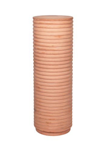 BROSTE COPENHAGEN rund Rillo piedestal - brun fibercement (36)