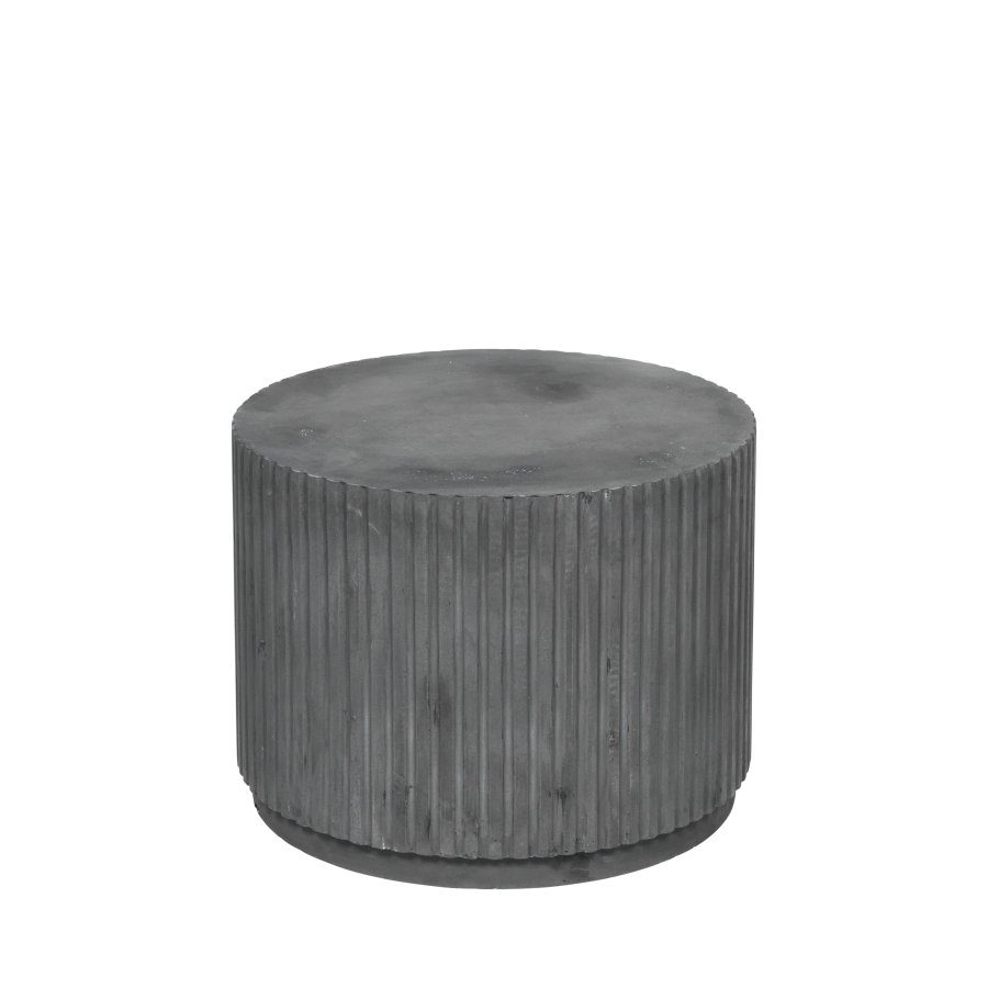 BROSTE COPENHAGEN rund Rillo sofabord - gr fibercement (56)