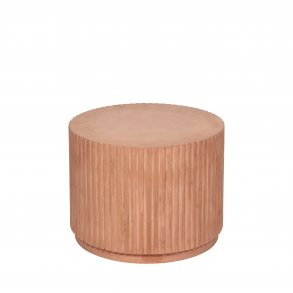 BROSTE COPENHAGEN rund Rillo sofabord - brun fibercement (56)