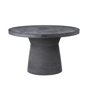 BROSTE COPENHAGEN Fiber havebord, rund - charcoal fibercement (110)