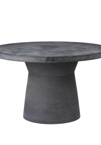 BROSTE COPENHAGEN Fiber havebord, rund - charcoal fibercement (110)