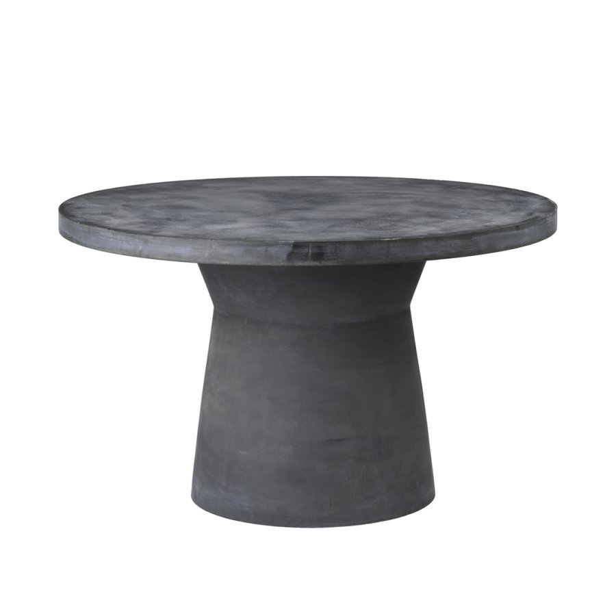 BROSTE COPENHAGEN Fiber havebord, rund - charcoal fibercement (110)