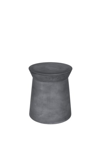 BROSTE COPENHAGEN Fiber udendrs skammel, rund - charcoal fibercement (40)