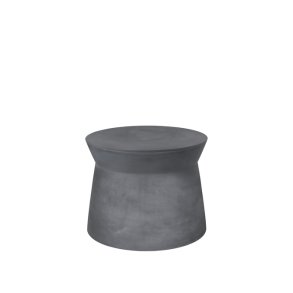 BROSTE COPENHAGEN Fiber udendrs sidebord, rund - charcoal fibercement (50)