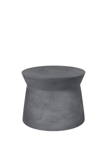 BROSTE COPENHAGEN Fiber udendrs sidebord, rund - charcoal fibercement (50)