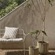 BROSTE COPENHAGEN Fiber udendrs krukke, rund - antik beige fibercement (st med 2)