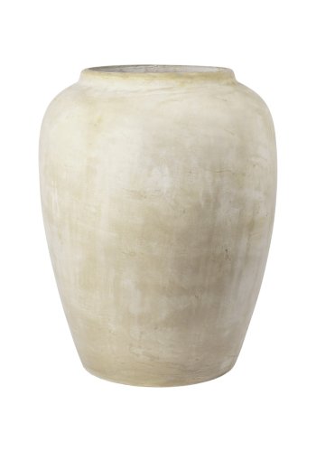 BROSTE COPENHAGEN Ray udendrs krukke, rund - antik beige fibercement