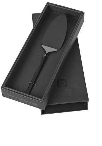 BROSTE COPENHAGEN Tvis kagekniv - titanium sort rustfrit stl