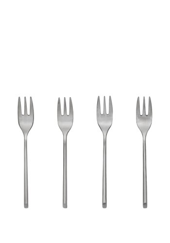 BROSTE COPENHAGEN Sletten kagegaffel - full satin rustfrit stl (st med 4)