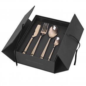 BROSTE COPENHAGEN Hune Ss bestikst - espresso titanium (16 dele)
