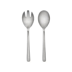 BROSTE COPENHAGEN Hune salat serveringsst - brushed satin rustfrit stl (st med 2)