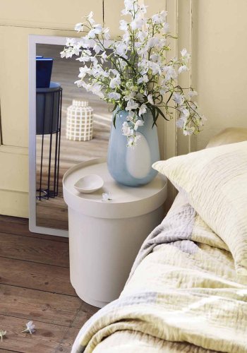 BROSTE COPENHAGEN Ada Dot vase, rund - air bl glas