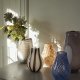 BROSTE COPENHAGEN Ada Dot vase, rund - taupe varm gr glas