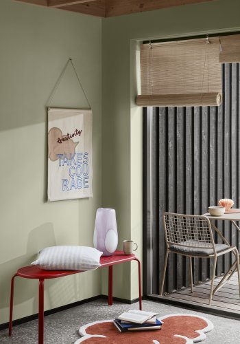 BROSTE COPENHAGEN Ada Dot vase, rund - orchid lys purple glas