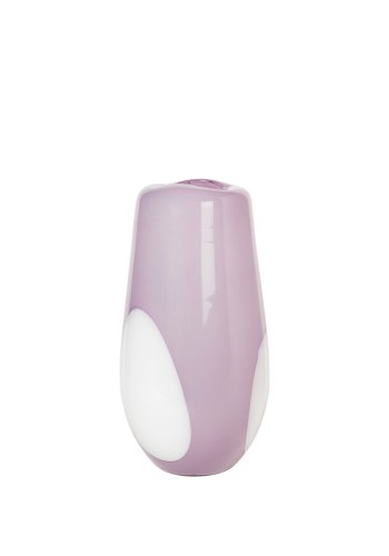 BROSTE COPENHAGEN Ada Dot vase, rund - orchid lys purple glas