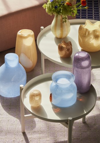BROSTE COPENHAGEN Esther vase - light sand glas